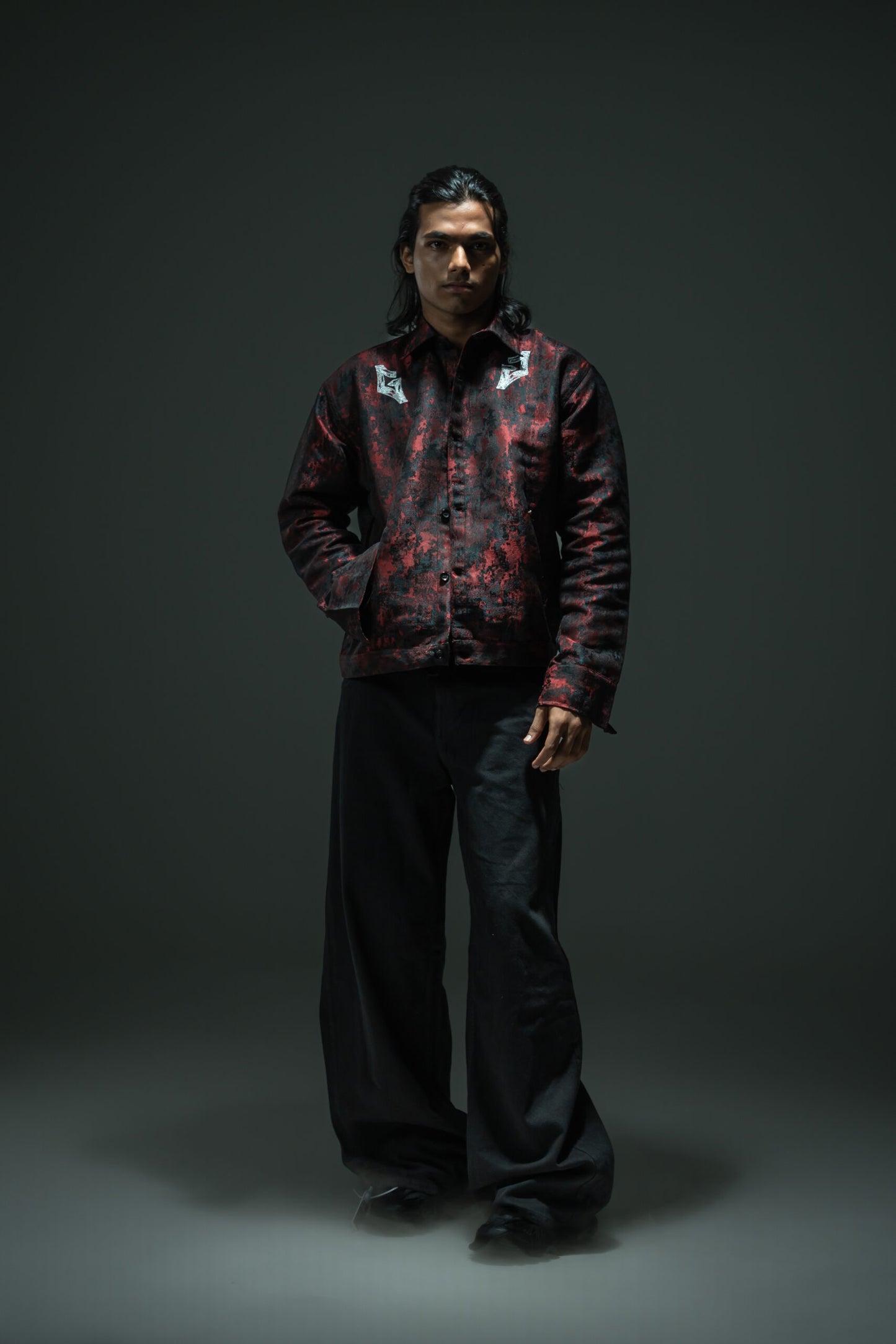 Arcane jacket red black